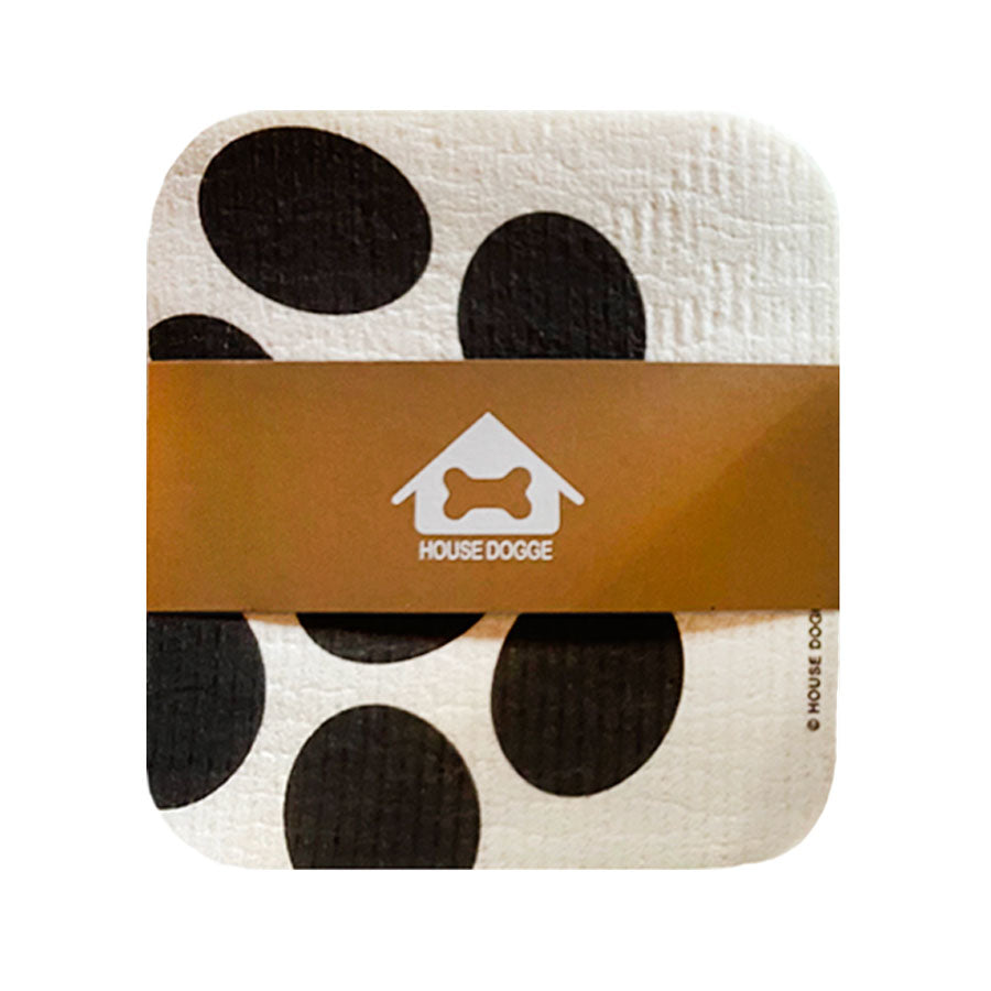 black and white spotted biodegradable wipes